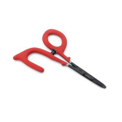 Umpqua River Grip PS 6" Open Scissor Clamp Straight in Red